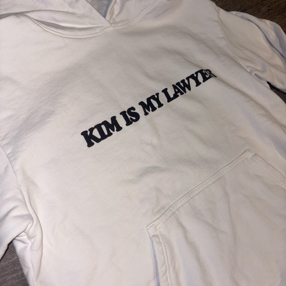 Talentless Kim Is My Lawyer Hoodie Scott Disick White Size View 3